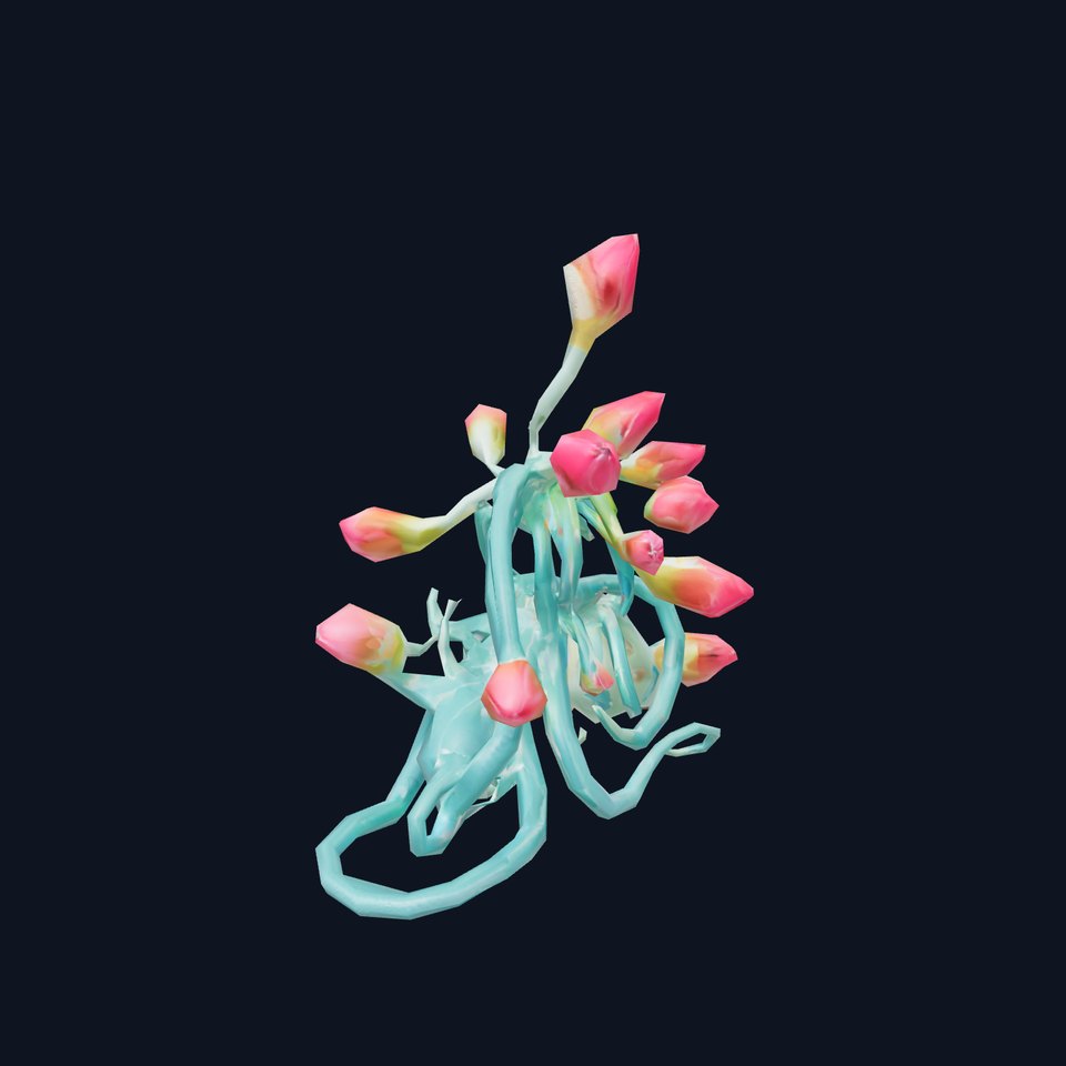 Vibrant Budded Vine model pack